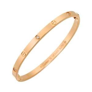 Cartier Love Bracelet Small SM #15 with 6 half diamonds in 18K gold and PG 750.